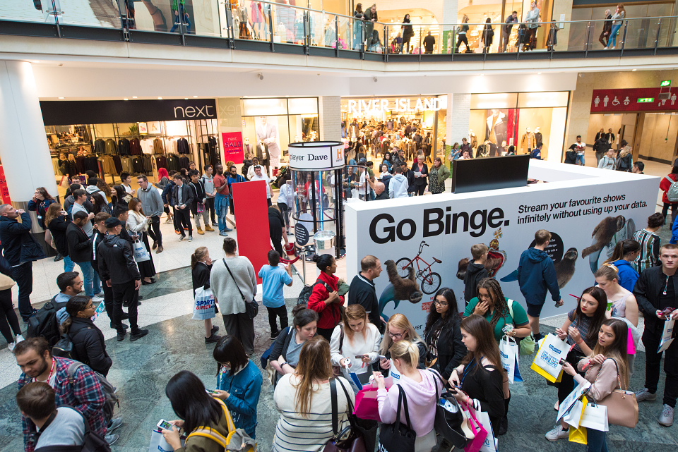 intu Student Nights with Three Mobile Network